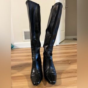 Aerosoles tall black boots size 6